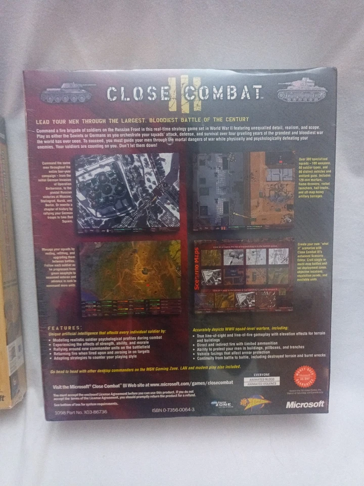 NEW SEALED Close Combat A Bridge Too Far + CC 3 Russian Front PC Big Box Games - Image 4 of 4