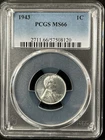 1943  1C Lincoln Wheat One Cent  PCGS MS66  57508120