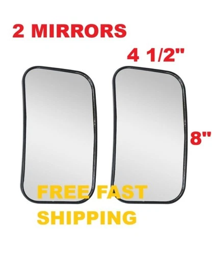 2X REARVIEW SIDE MIRRORS FORKLIFT 58720-23320-71   8X4.5" ER006C