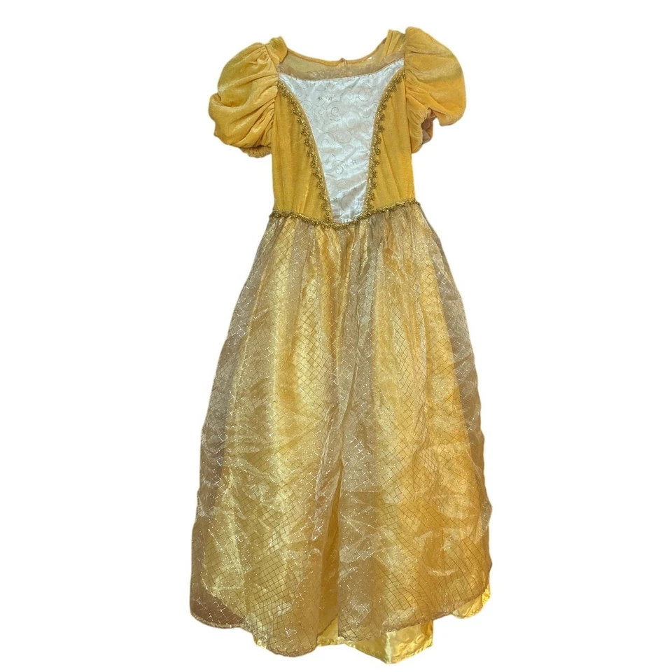 Disney Cinderella Beauty and Beast yellow princess adult costume gown SIZE OS - Image 2 of 4