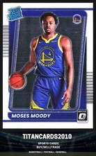 Moses Moody 2021-22 Donruss Optic Rated Rookie RC Golden State Warriors #184