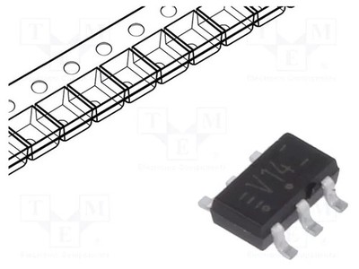 SMD Mini Logic IC: digital TSOP6 CMOS,TTL Ch: 2 NOT