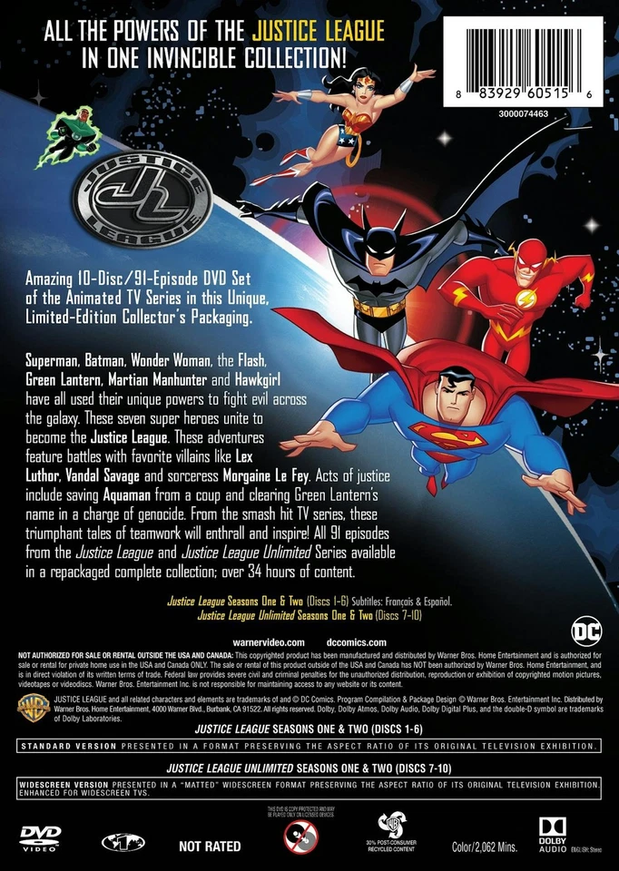 Justice League The Complete Series DVD  NEW Foto 3 de 3