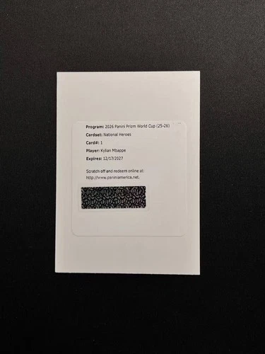 2026 Panini Prizm FIFA World Cup Kylian Mbappe National Heroes Auto