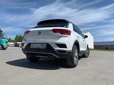  Duplex Racing-Komplettanlage VW T-Roc 1.0 TSI je 2x90mm eingerollt schräg