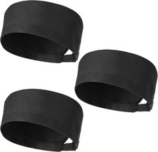 3 PACK Unisex Chef Hats Beanie Caps Men Adjustable Kitchen Cooking with Mesh NEW