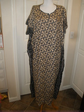 Adult Indonesian Garment  Borueo Original Black/Tan Design (T116)