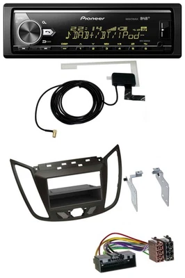 Pioneer Bluetooth DAB USB MP3 Autoradio für Ford C-Max / Kuga - dunkelbraun - Bild 1 von 4