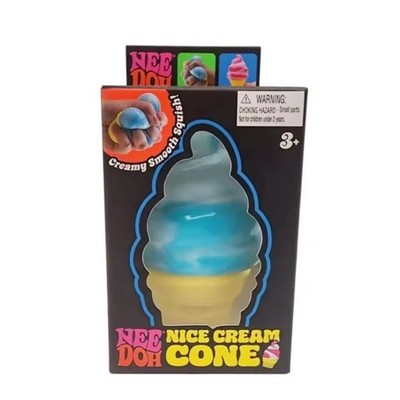 NeeDoh Nice Cream Cone Squishy Toy Ice Cream Fidget Sensory Stress Ball