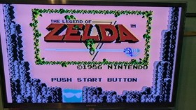 NINTENDO NES GAME - THE LEGEND OF ZELDA (NES-ZL-USA) - WORKING/GOLD VERSION