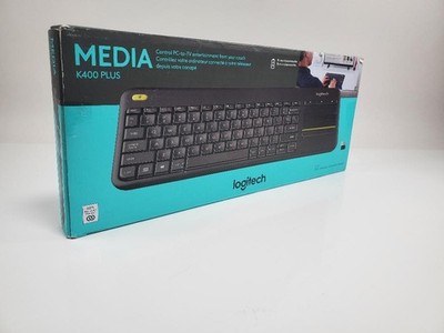 Logitech K400 Plus Wireless Touch TV Keyboard - Black