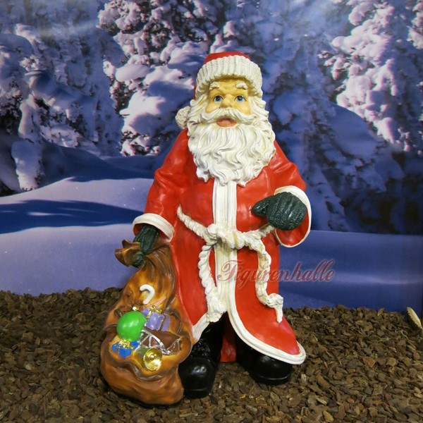 Weihnachtsmann Weihnachtsdekoration Weihnacht Figur Statue Skulptur Advent Deko-image