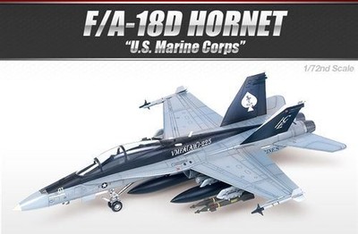 Academy Bausätze Maßstab 1:72 F/A-18D Hornet US Marines (Twin-Seat)