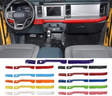 Center Console Dash board Cover Decoration Trim Strips for Ford Bronco 2021+ABS