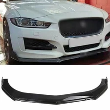 For Jaguar XE XJ XF Car Front Bumper Lip Spoiler Splitter Body Kits Gloss Black