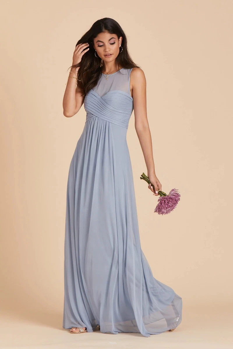 Birdy Grey Dress RYAN Bridesmaid Wedding Formal Dusty Blue Women s NWT Size XS