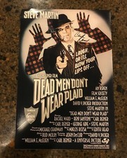 * CARL REINER * signed autographed 12x18 poster * DEAD MEN DONT WEAR PLAID * 1