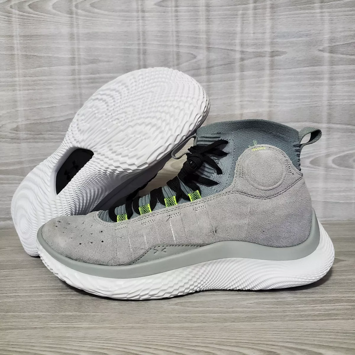 Under Armour Curry 4 Flotro Mod Grey Steel White Men's Size