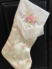 Christmas Stocking Victorian Style Embellished Large 18  Unbranded