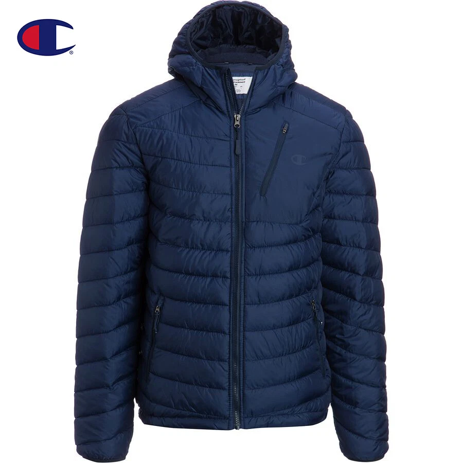 Champion Men's Packable Insulated Hooded Snow Jacket Blue L DWR NWT Streetwear
Opens in a new window