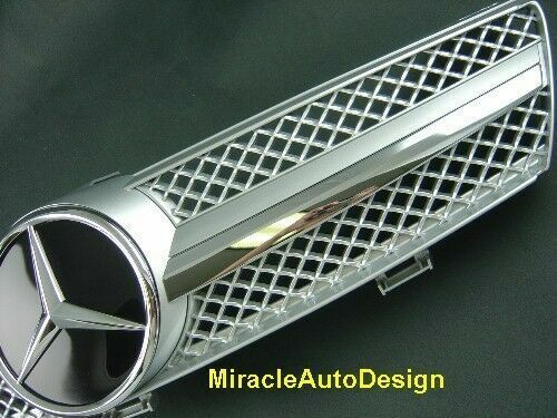 ONE SET OF SILVER FRONT GRILLE FOR 2005-2008 MERCEDES BENZ W219 CLS-CLASS - Bild 5 von 5