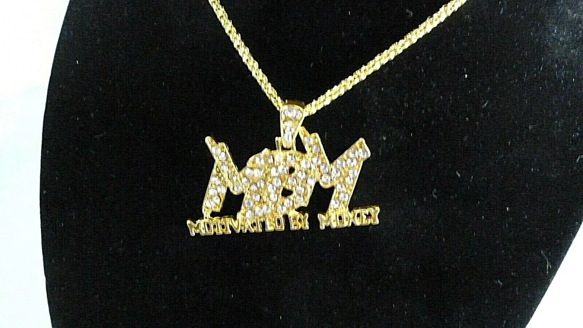 Motivated By Money Necklace MBM Pendant Chain Gold eBay