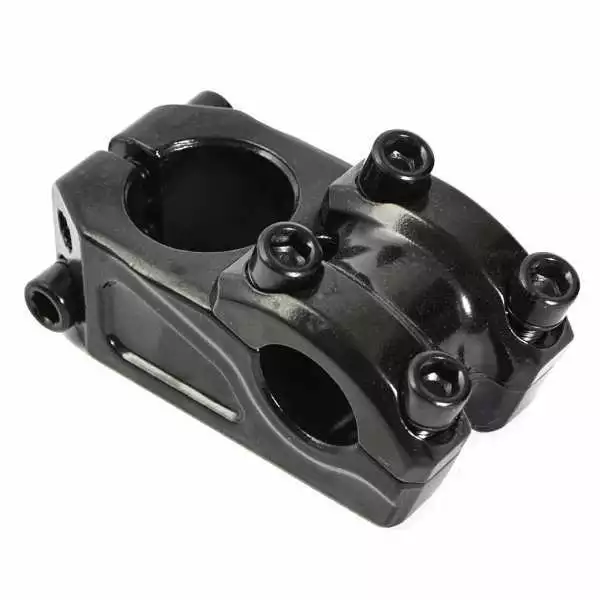 Black bmx stem top