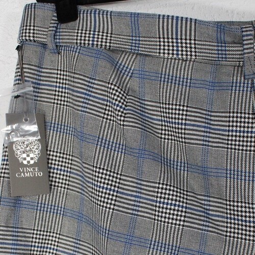 Vince Camuto Plaid Waist Tie Cuffed Shorts Size 16 - Picture 8 of 12