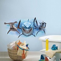Roommates Disney® 'finding Nemo' Sharks Peel And Stick Giant Wall Decal Roommates Disney® 'finding Nemo' Sharks Peel And Stick Giant Wall Decal