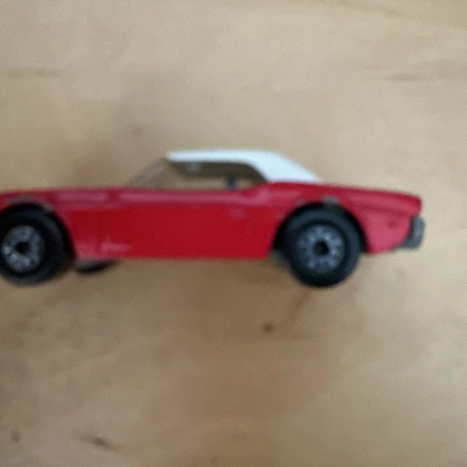Coche Dodge Challenger Vintage 1975 Matchbox Nº 1 ONE SUPERFAST INGLATERRA LESNEY ROJO Foto 2 de 4