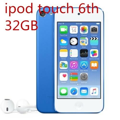 Lecteur MP3/4 bleu Apple iPod touch 6e génération (32 Go) - Dernier modèle - Photo 1 sur 5