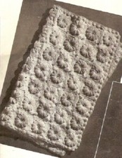 Vintage Crochet Baby Afghan Blanket PATTERN ONLY