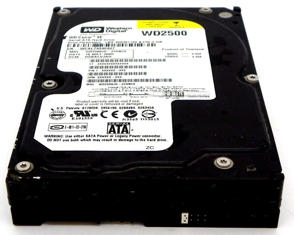 Western Digital Caviar SE Internal Desktop Hard Drive WD2500JD-22HBC0 HDD 250GB - Image 2 of 4