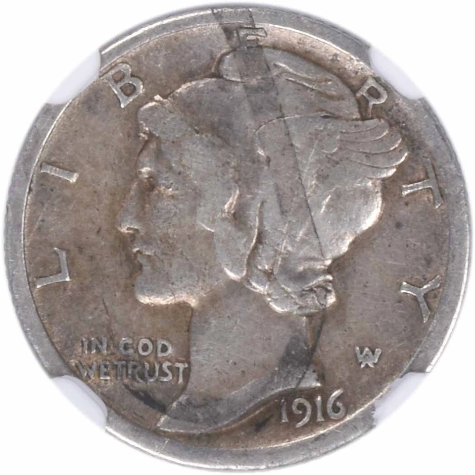 1916-D Mercury Silver Dime VF30 NGC - Image 3 of 4