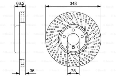 BOSCH 0 986 479 W20 Bremsscheibe für BMW