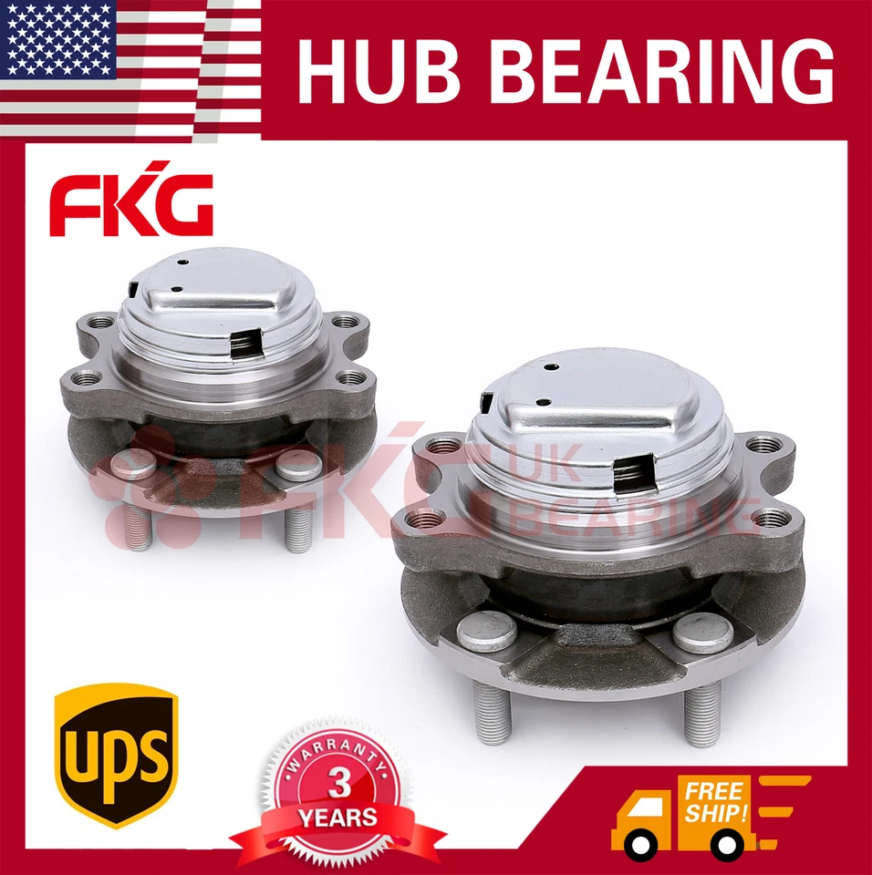 Conjunto de cojinete de cubo de rueda delantera 5 tacos para Infiniti G37 08-2012 2013 513334x2 Foto 2 de 4