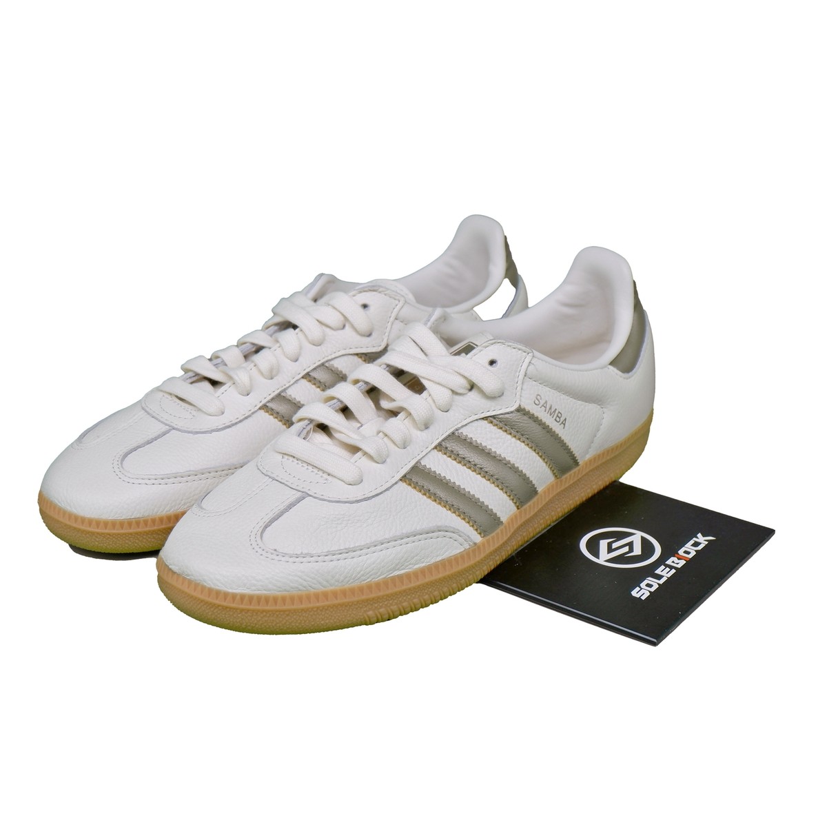 adidas Samba OG Off White Wonder Gold Metallic W - IG1964 | eBay