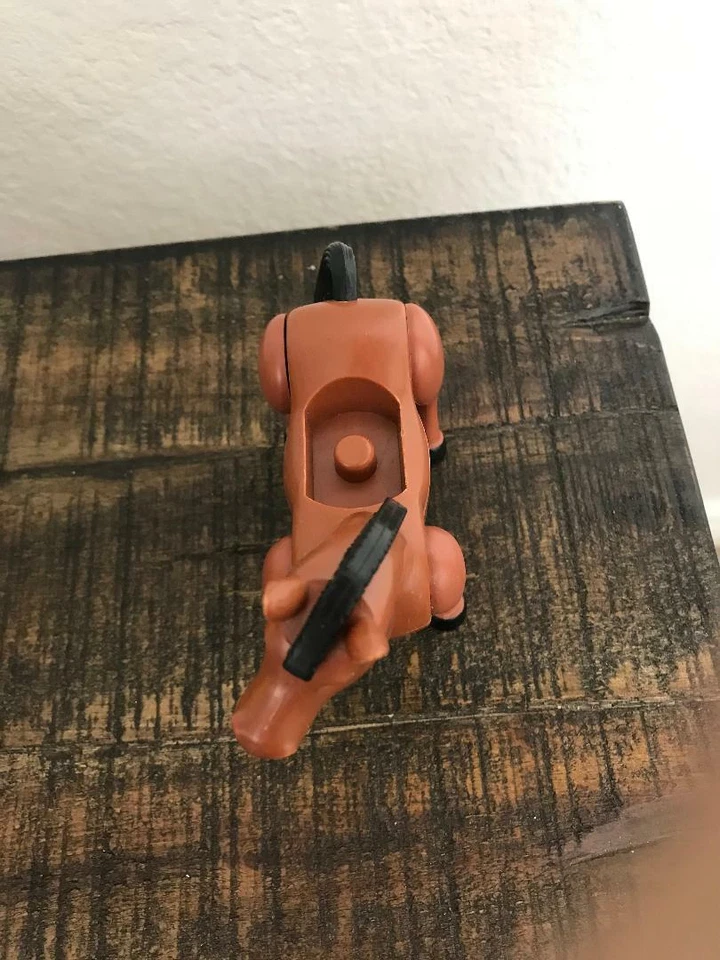 Винтажный Playskool Playmates лошадь коричневый корпус черная грива хвост пластик - Изображение 3 из 4