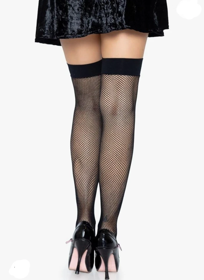 Coxas femininas de náilon Leg Avenue - Imagem 2 de 4