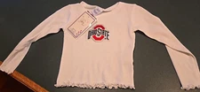 New Ohio State Buckeyes OSU Girls Long Sleeve Size 2, Brand "Two Feet Ahead"