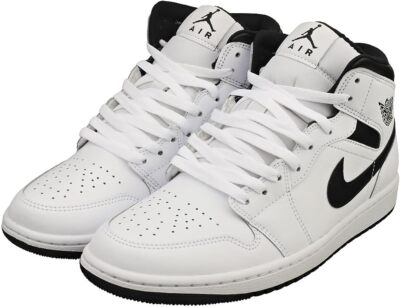 Air Jordan 1 MID Black White Sneaker Turnschuhe Sportschuhe Schuhe EU 44.5
