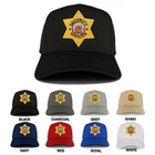Security Officer Gold Star Badge Embroidered Iron on Patch Adjust. Baseball Cap