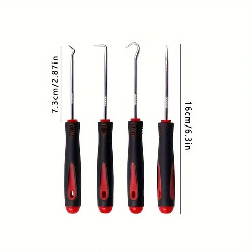 Pick and Hook Tool Set O Ring Seal Puller Remover Mechanic Heavy Duty Extra Long - Picture 3 of 8