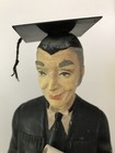 Large VINTAGE Teachers Scotch 1930s 40s era Whisky Schoolmaster pub Figure Grad — photo 2
