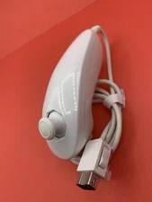 OEM White Wii Nunchuck Nintendo Official Wii U Mint Condition Same Day Shipping