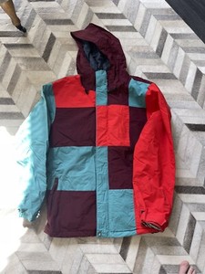 Volcom Jacket Mens Large Snowboard Ski Hooded Insulated Jacket Pant Zip Up RARE