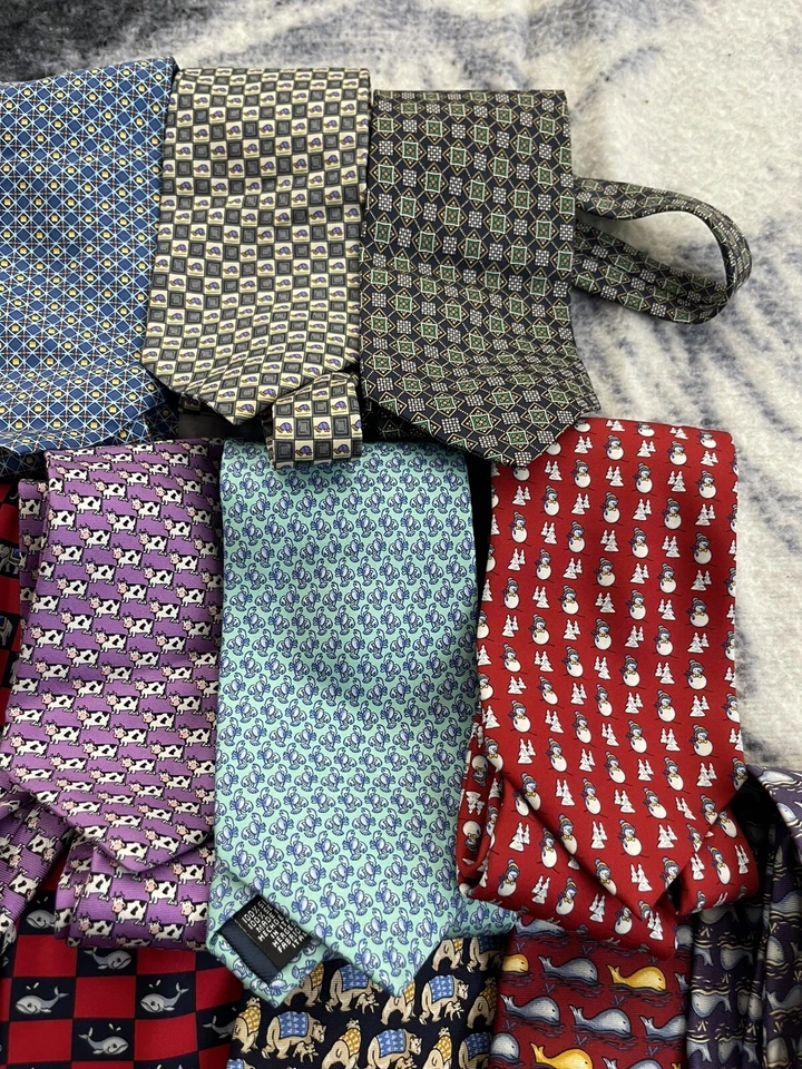 Lot Of 21 Ties Beaufort Tie Rack 100% Silk  Animal Ties Made in Italy H03 - Image 4 of 4