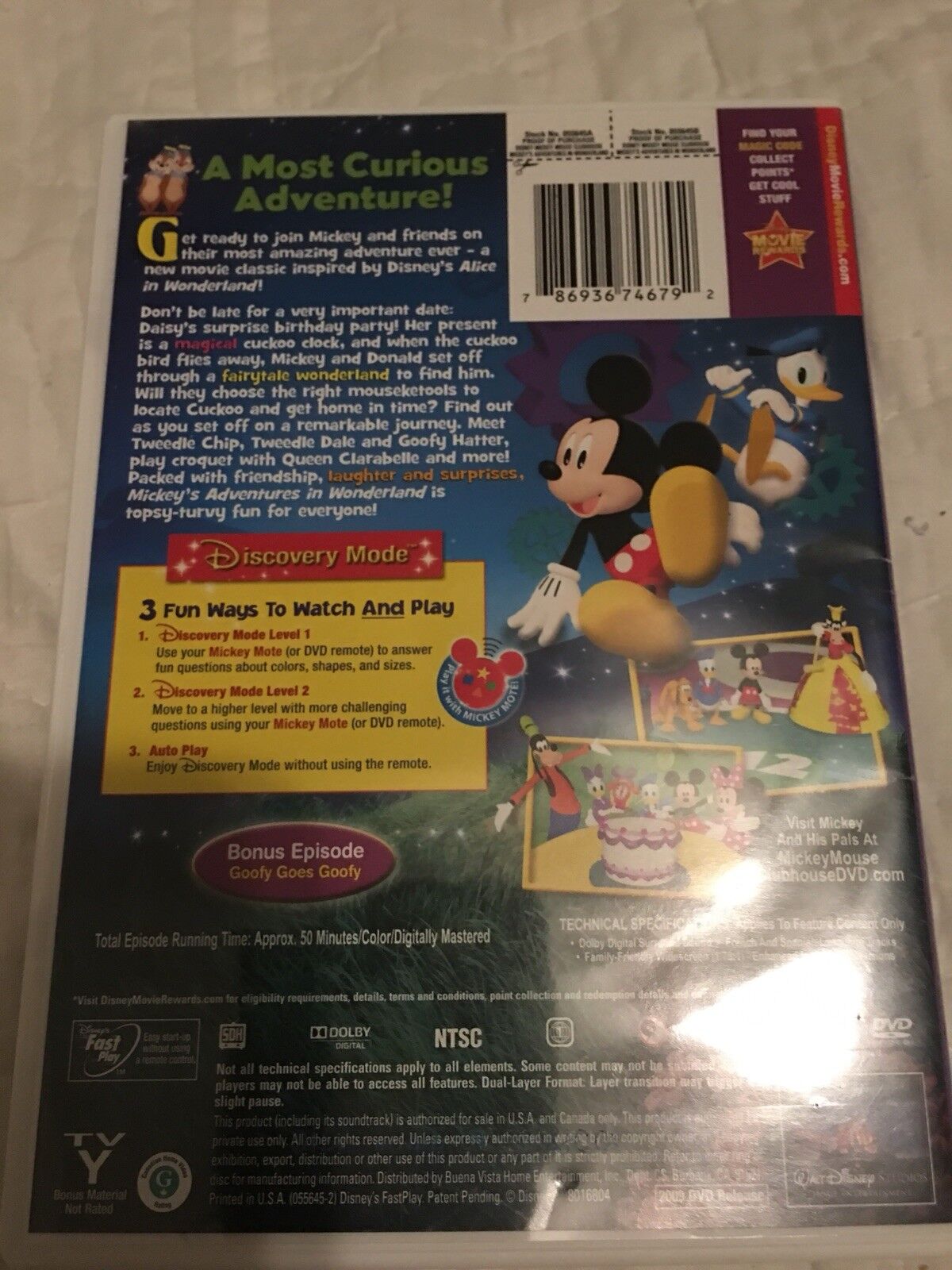 Mickey Mouse Clubhouse: Mickey's Adventures In Wonderland - DVD