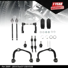 4WD 12pc Front Upper Control Arms Tierod Sway Bar For Ford F-150 F150 2009-2014