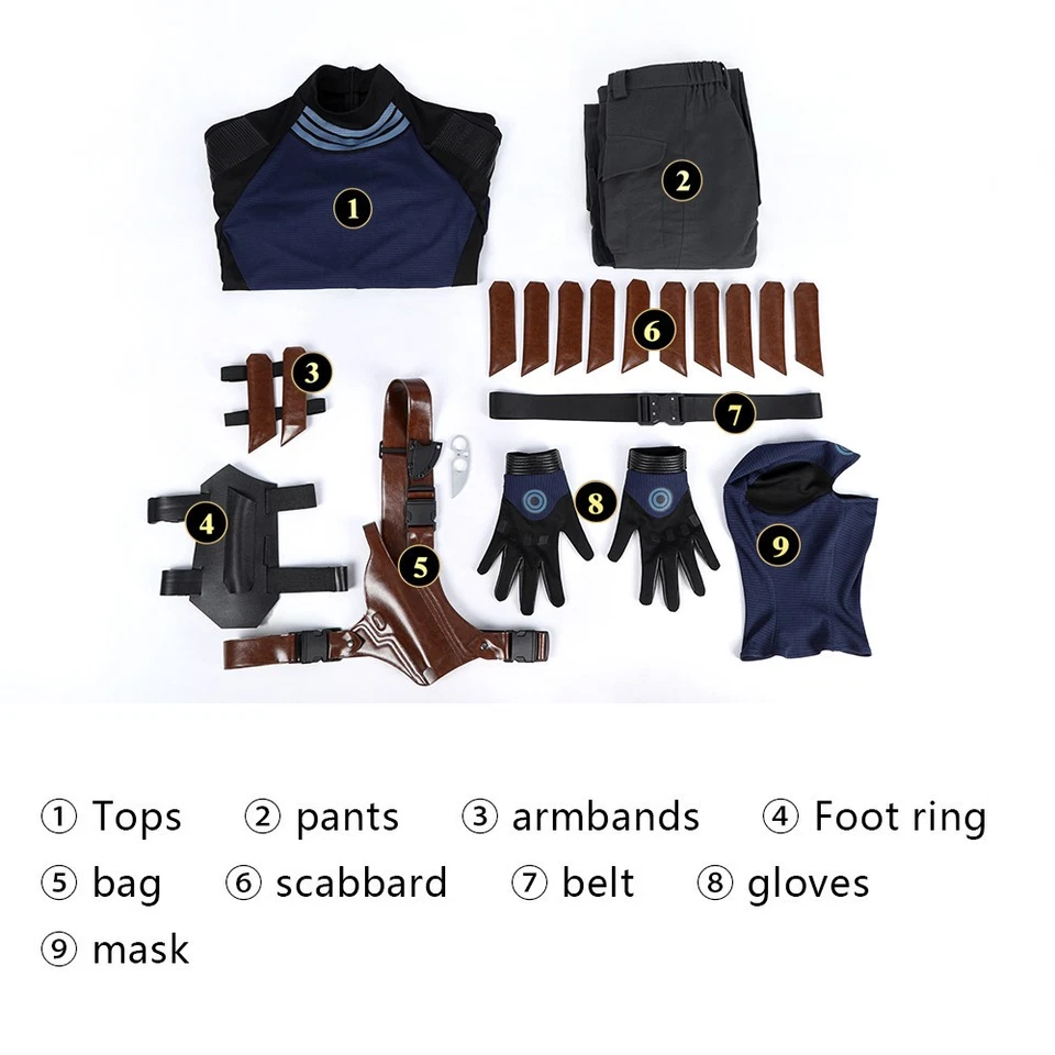 Daredevil Born Again2 Bullseye Cosplay Bullseye Disfraz Trajes de Halloween Foto 3 de 4